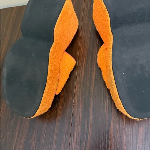 Dolls Kill Orange and Pink Platform Shoes - Picture 6 of 9